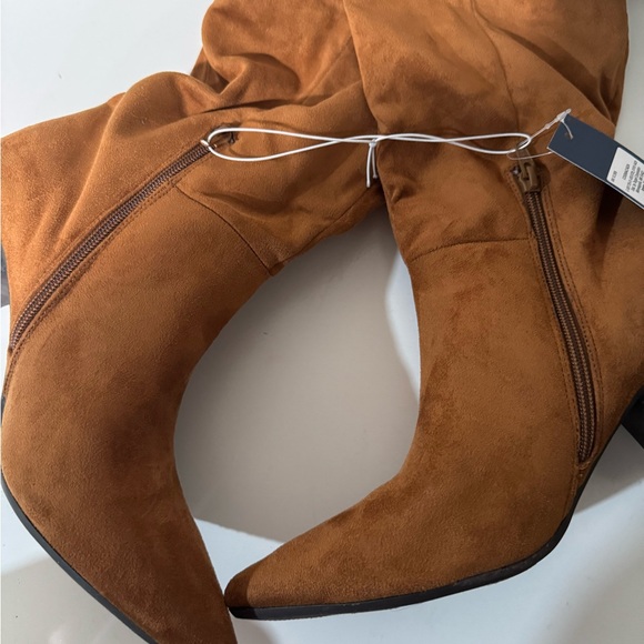 UNIVERSAL THREAD Womens Ada Side Zip Pull On Mid Calf Dress Boot Cognac-various - Picture 10 of 13